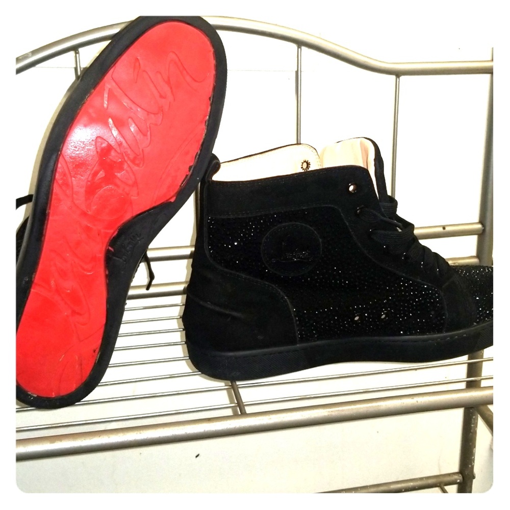 Christian Louboutin Louis Flat Suede Sneakers